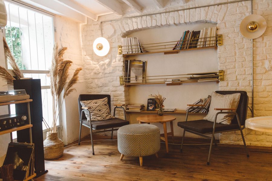 Comfortable living room scaled for everyday use