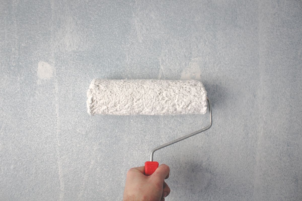 Surface finishing pass on interior walls